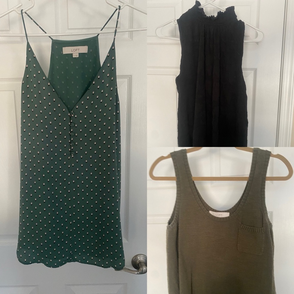 Bundled: 3 Loft Sz Sm Tank Top